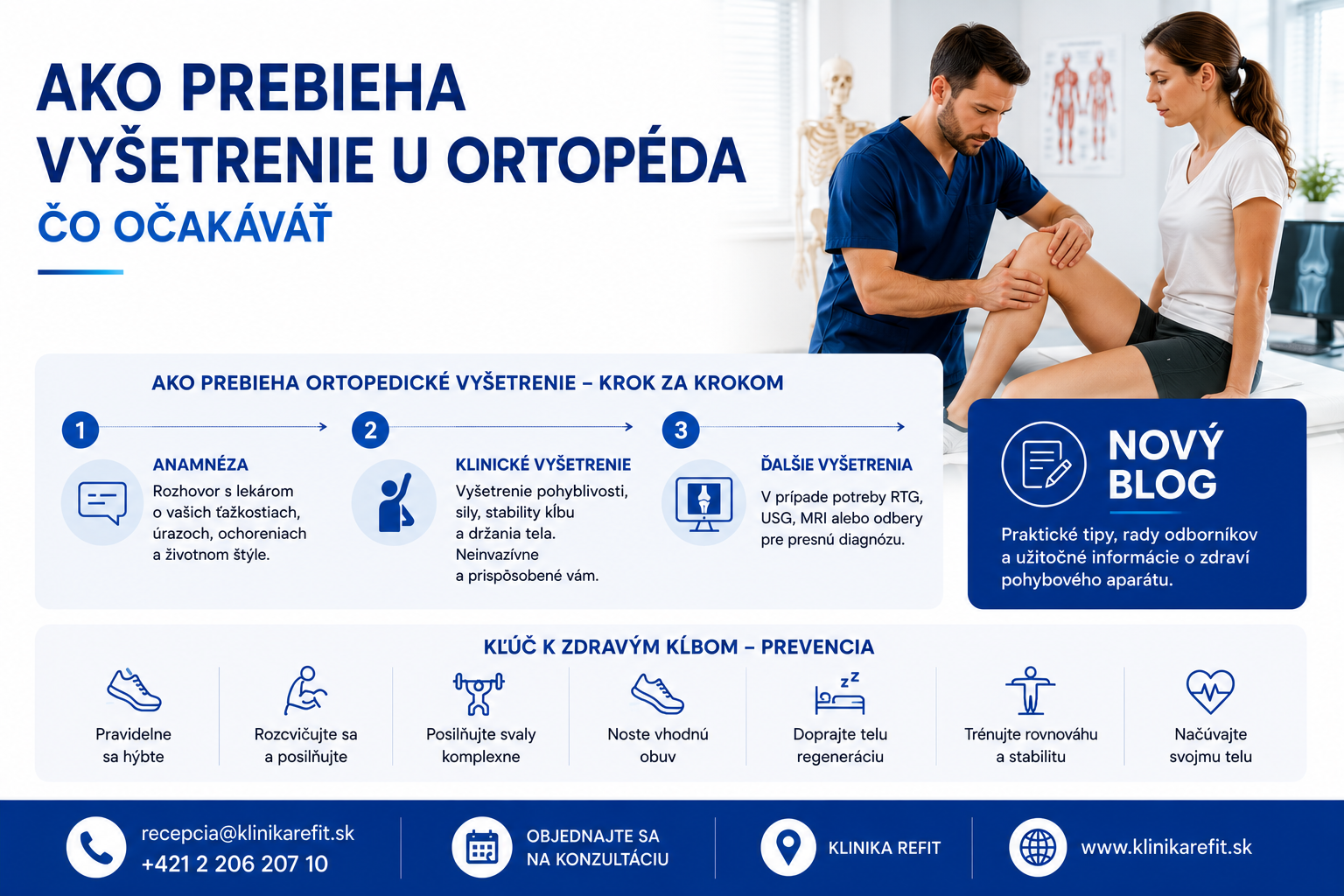 Ako prebieha vyšetrenie u ortopéda - čo očakávať