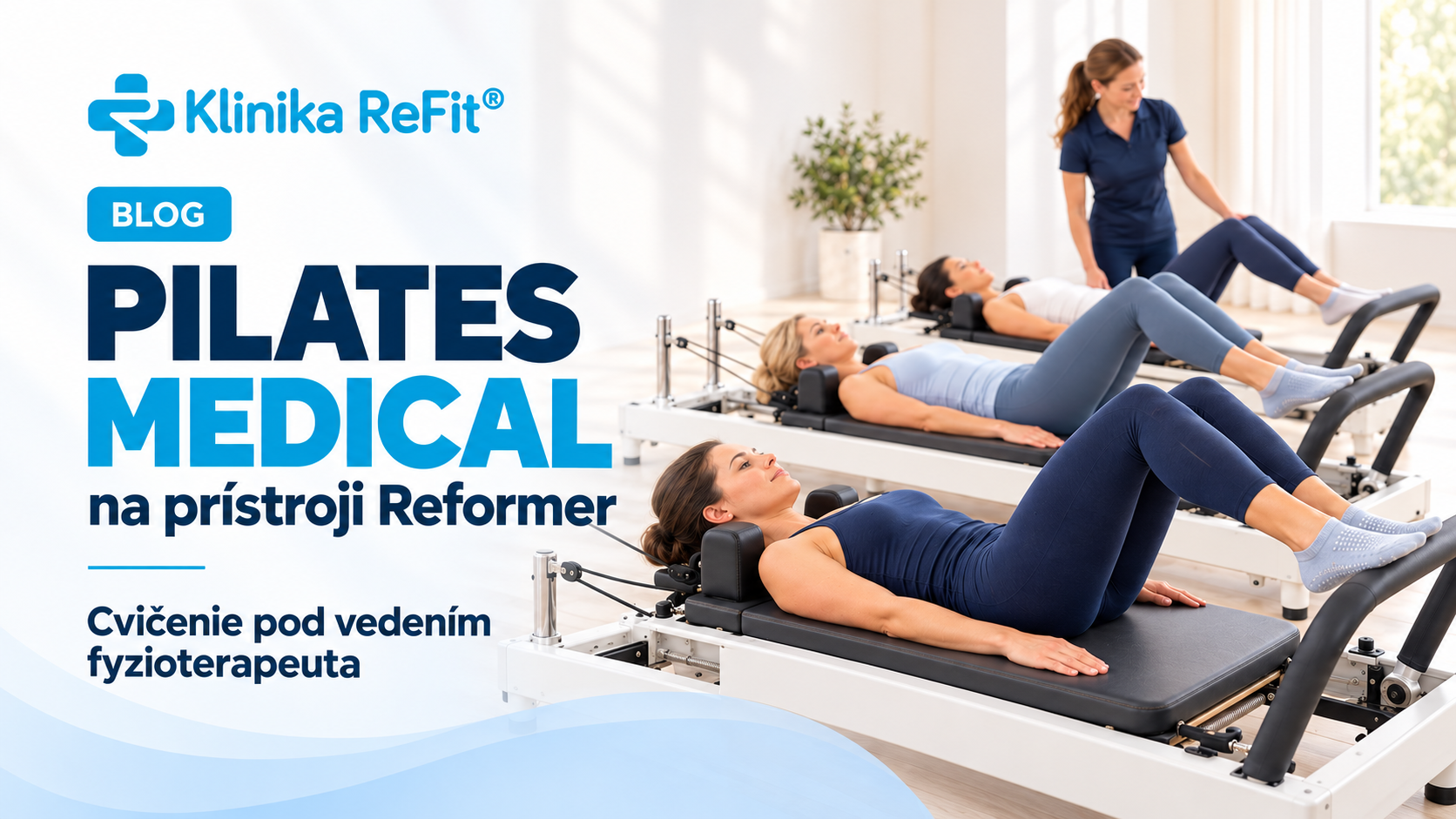Pilates medical na prístroji Reformer