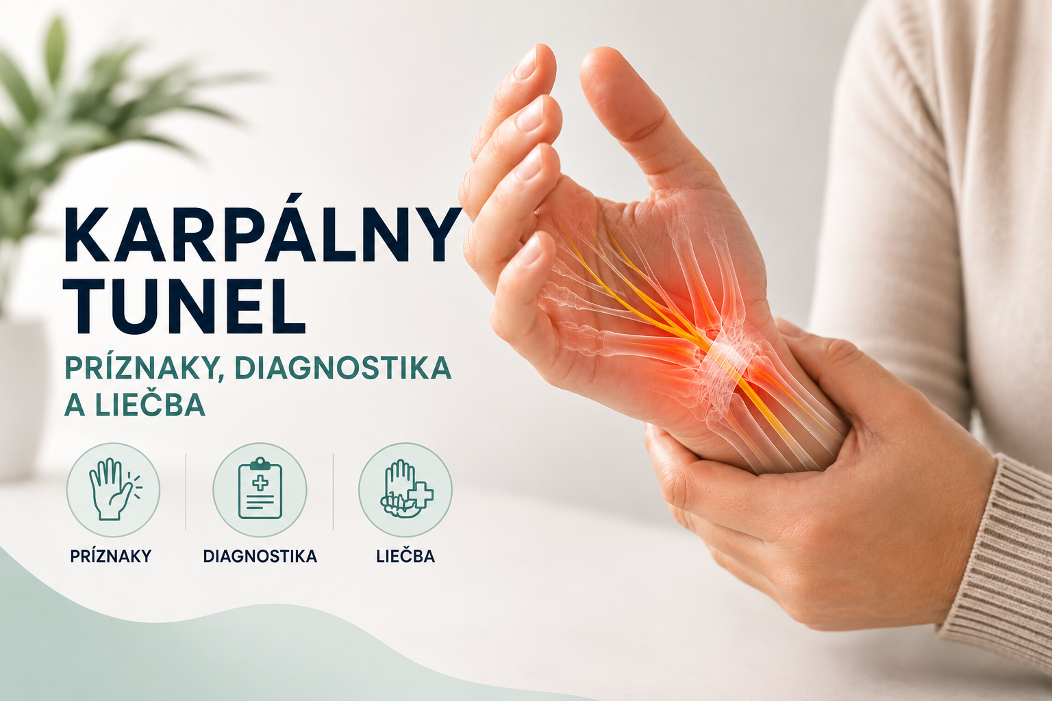 Syndróm karpálneho tunela - príznaky, diagnostika a liečba
